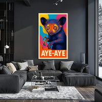 Aye-Aye Illustration Poster