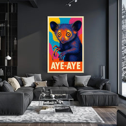 Aye-Aye Illustration Poster
