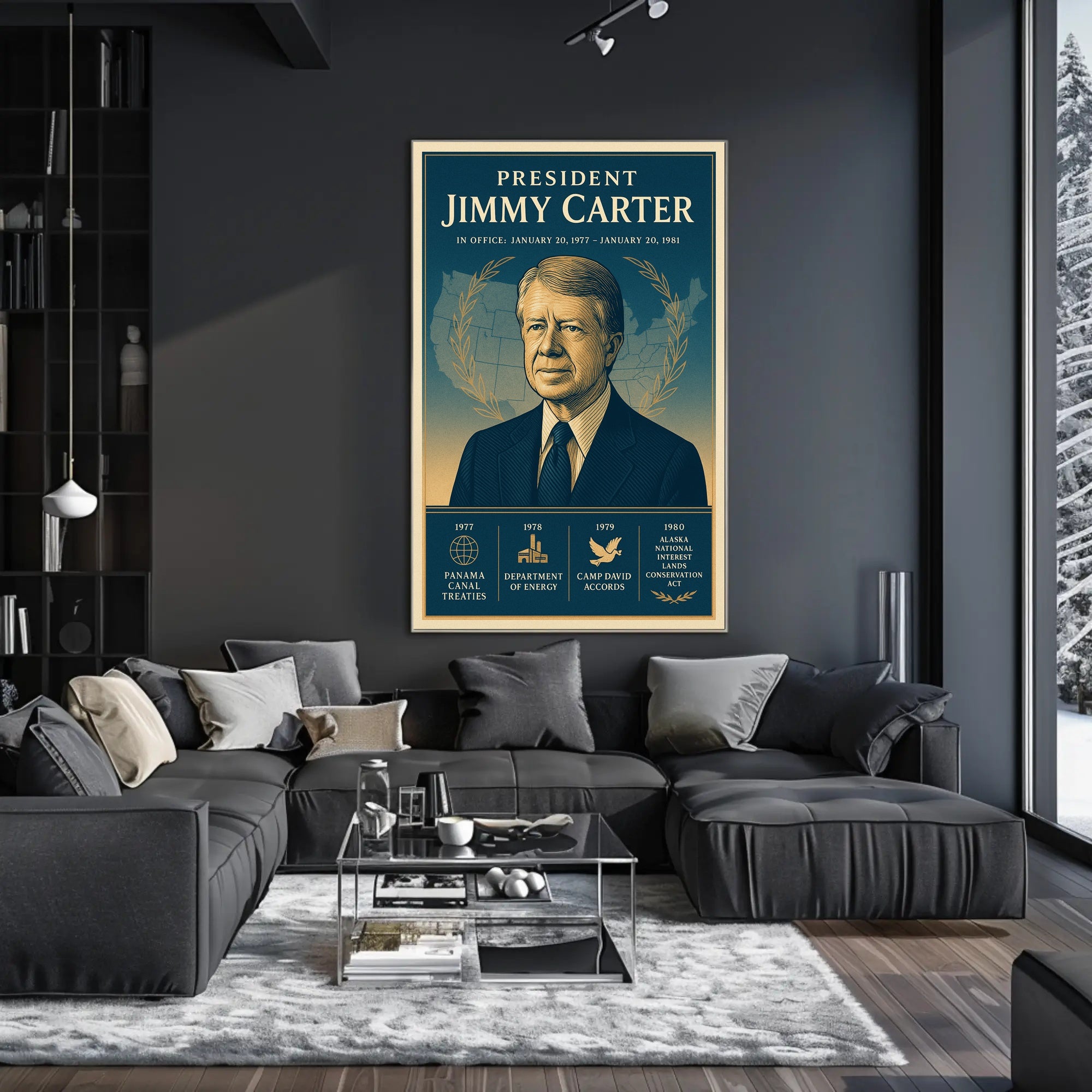 Jimmy Carter Leadership Gallery Print PosterGoat
