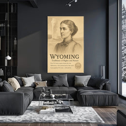 Wyoming Trailblazer of Rights and Nature Poster PosterGoat