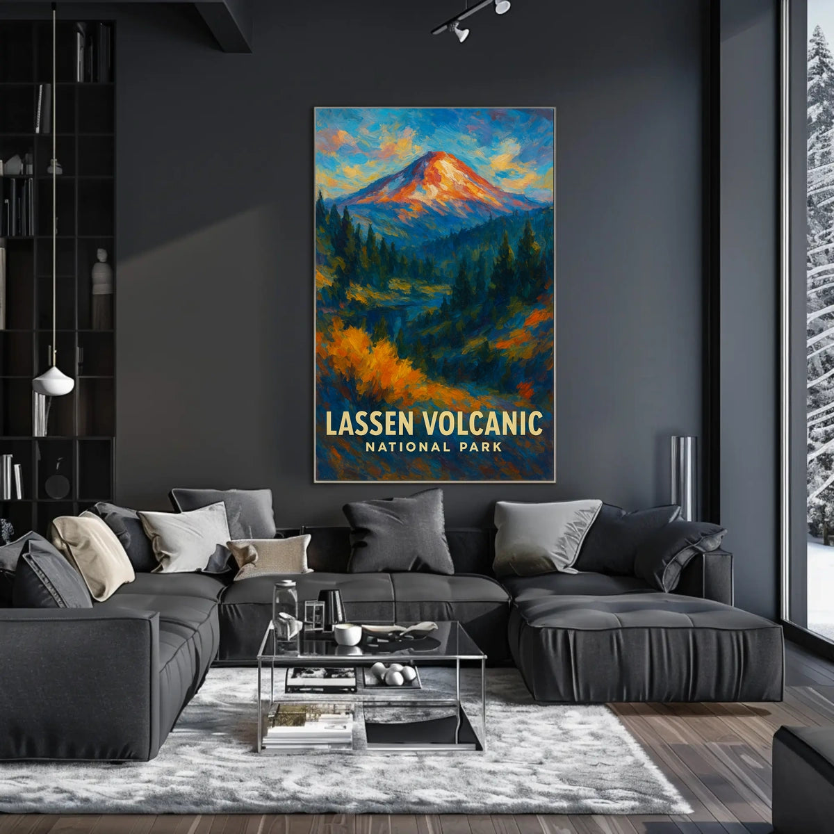 Lassen Volcanic National Park Poster Wall Art Print