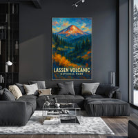 Lassen Volcanic National Park Poster Wall Art Print
