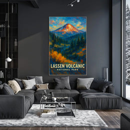 Lassen Volcanic National Park Poster Wall Art Print