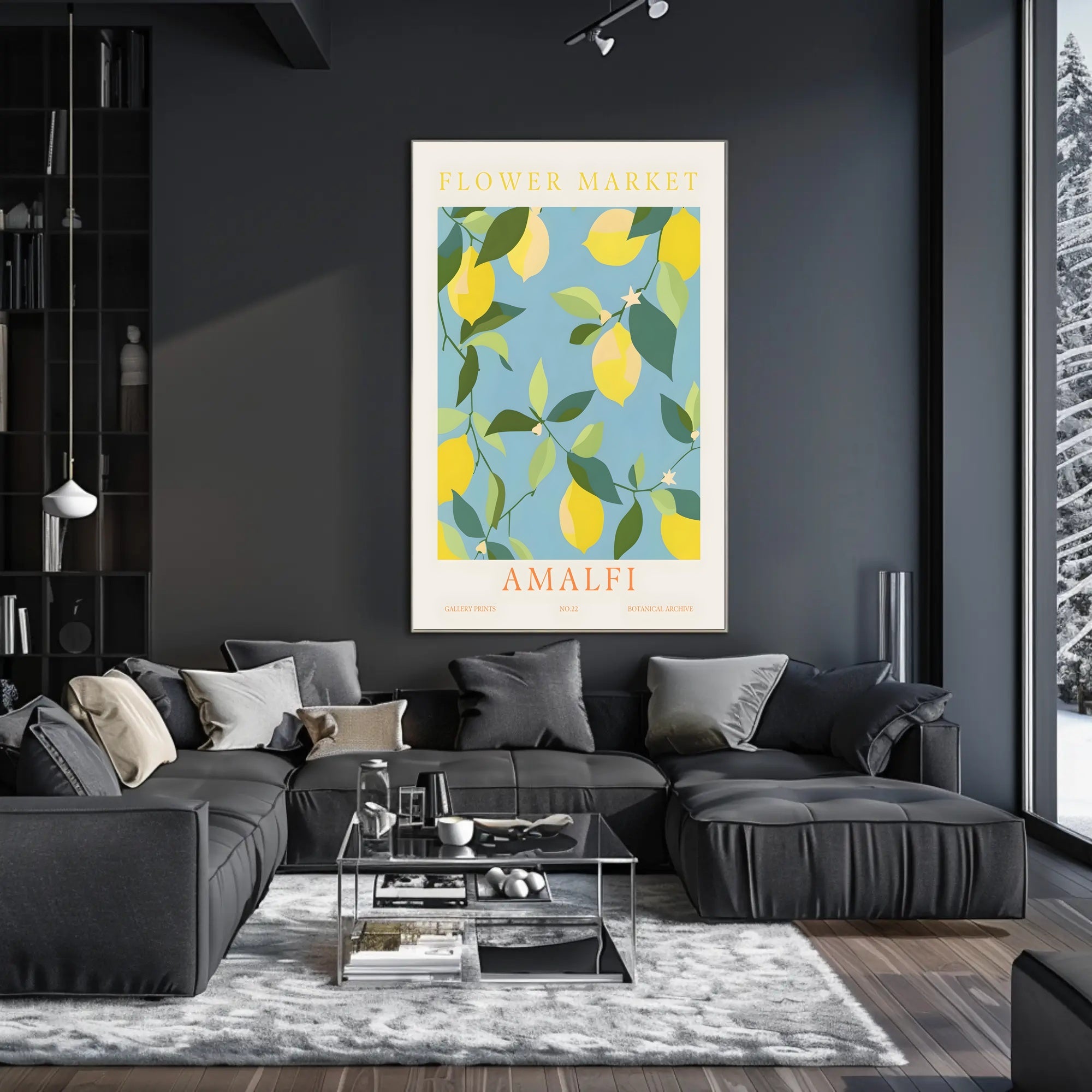 Amalfi Botanical Print Poster
