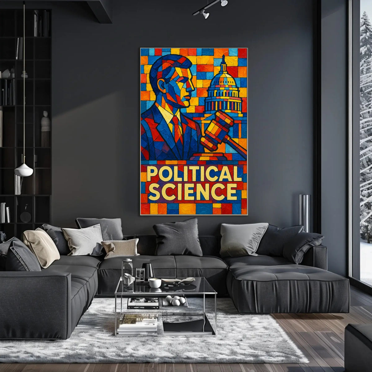 Political Science Mosaic Poster
