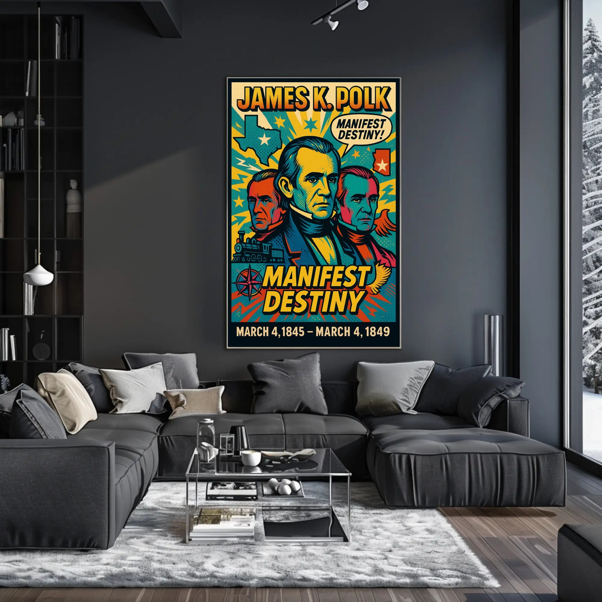 James K. Polk Manifest Destiny Poster PosterGoat