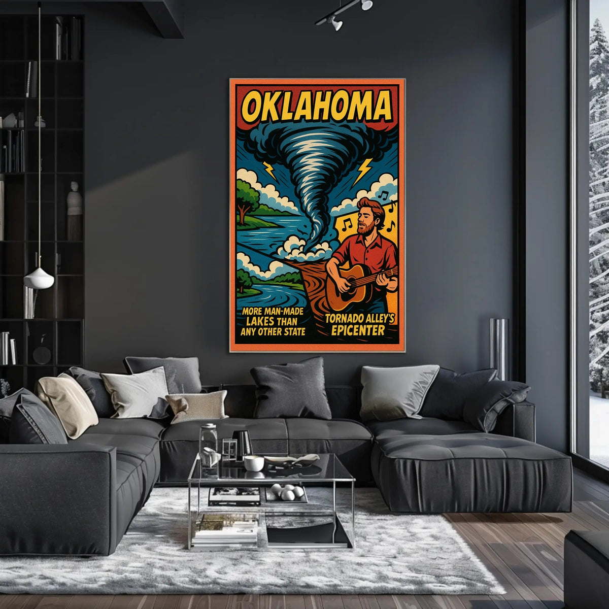 Oklahoma Tornado AlleyS Epicenter Poster