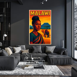Malawi A Vibrant Portrait Poster