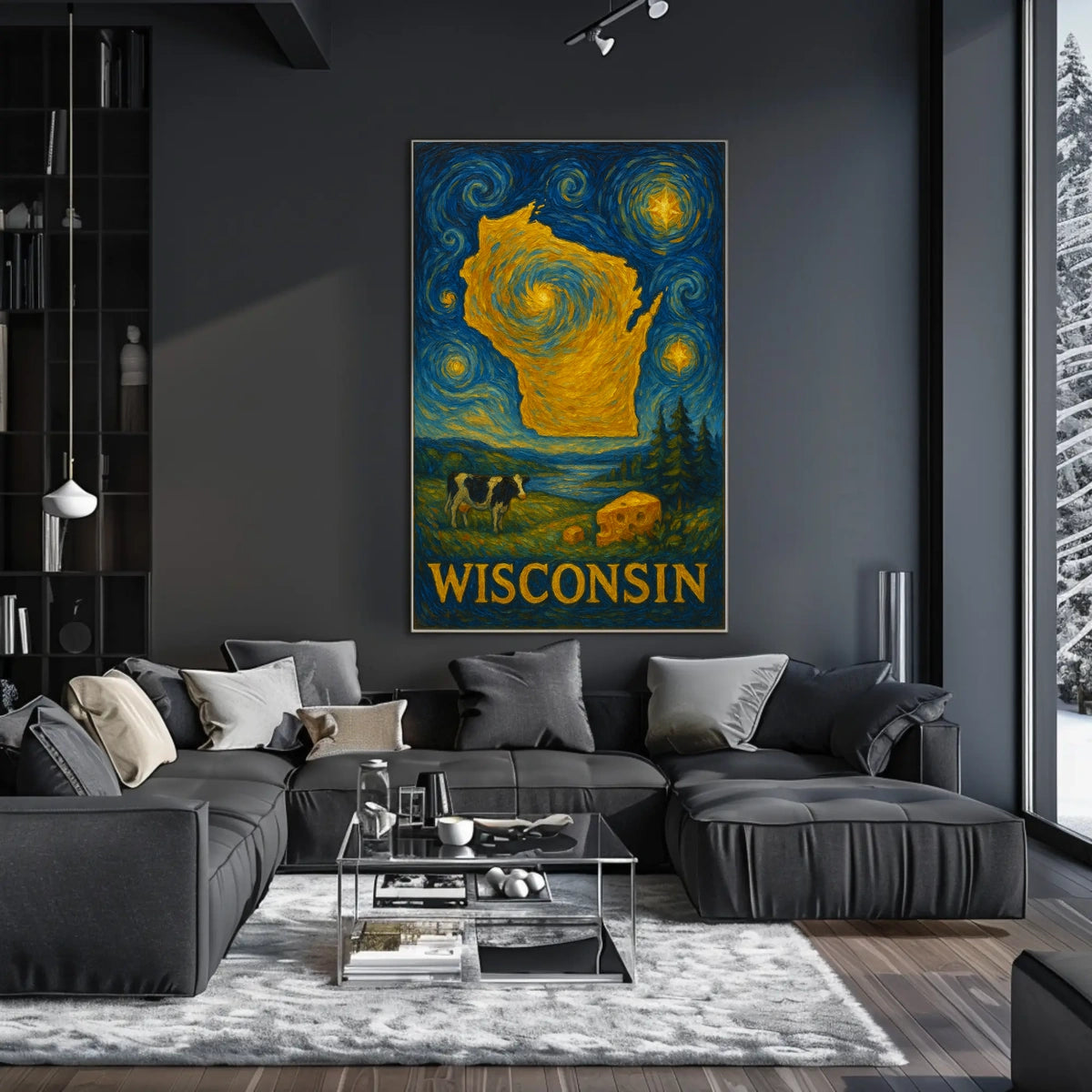 Wisconsin A Starry Tribute Poster