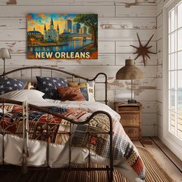 New Orleans Skyline Poster