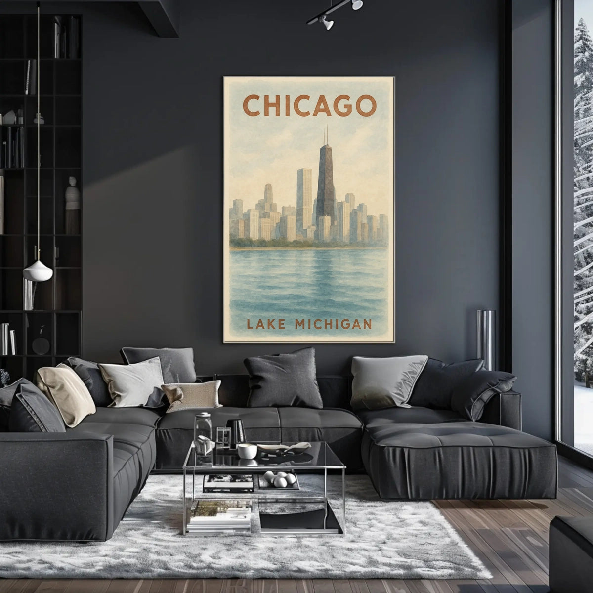 Chicago Skyline Poster