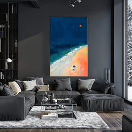 Tranquil Beach Dusk Poster Wall Art Print