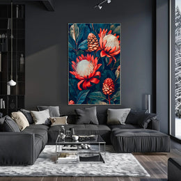 Vibrant Floral Symphony Wall Art Print