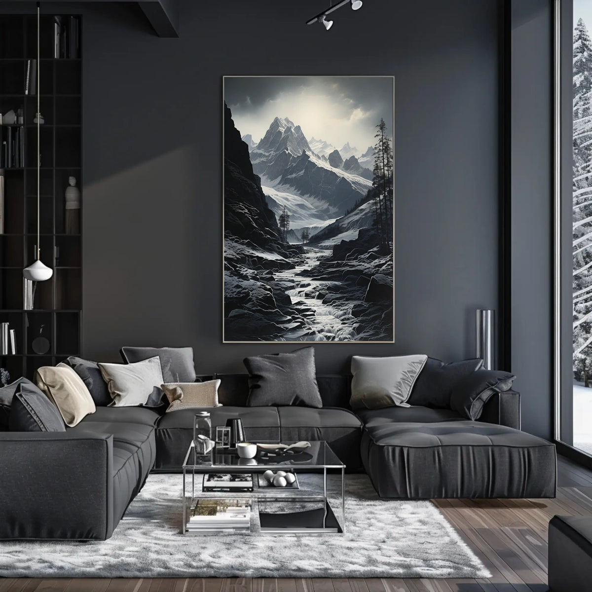 Majestic Snow-Capped Peaks National Park Poster