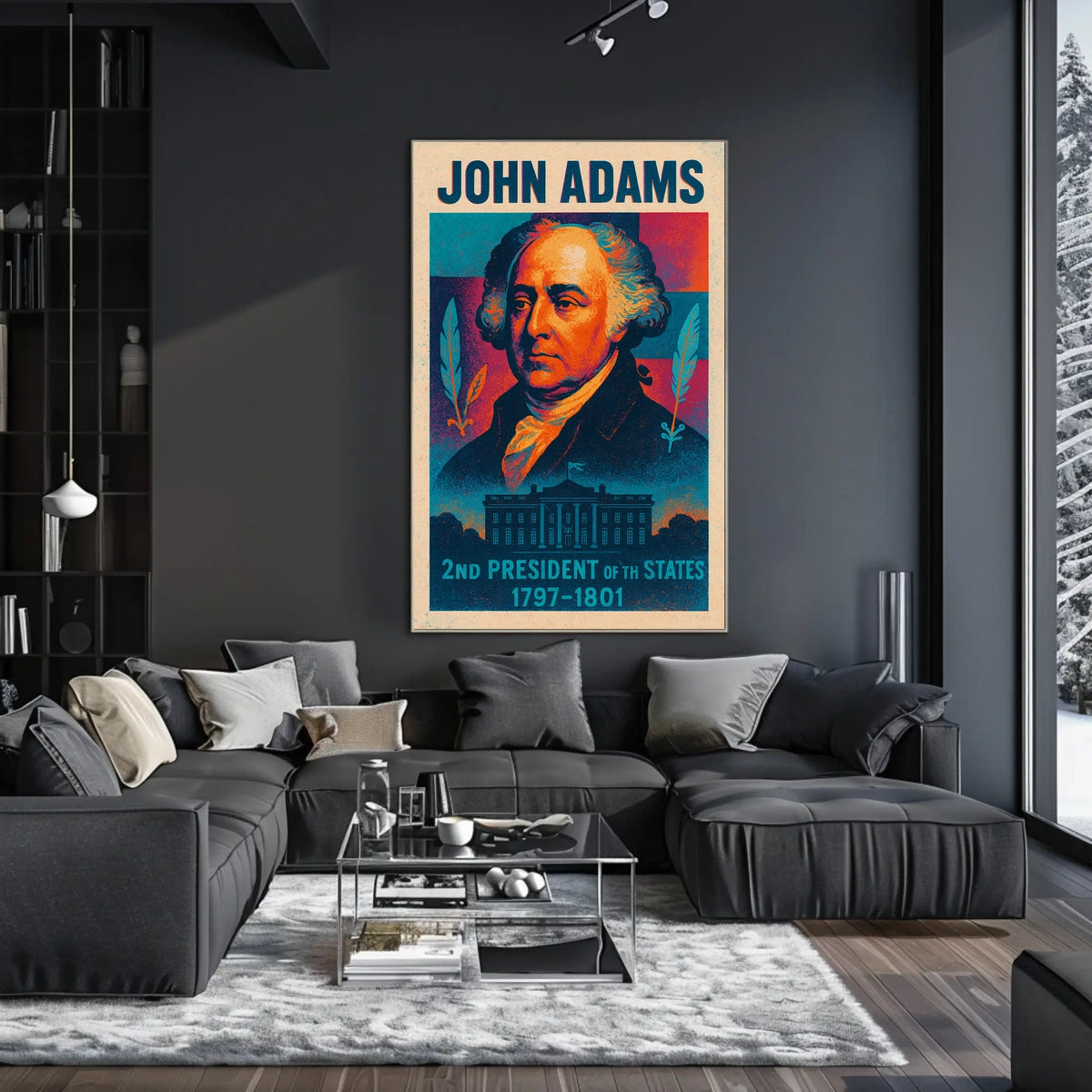 John Adams 2nd President Poster