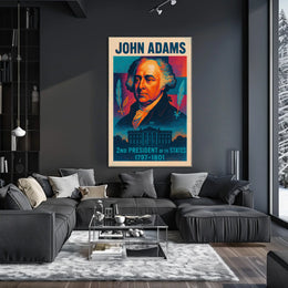 John Adams 2nd President Poster