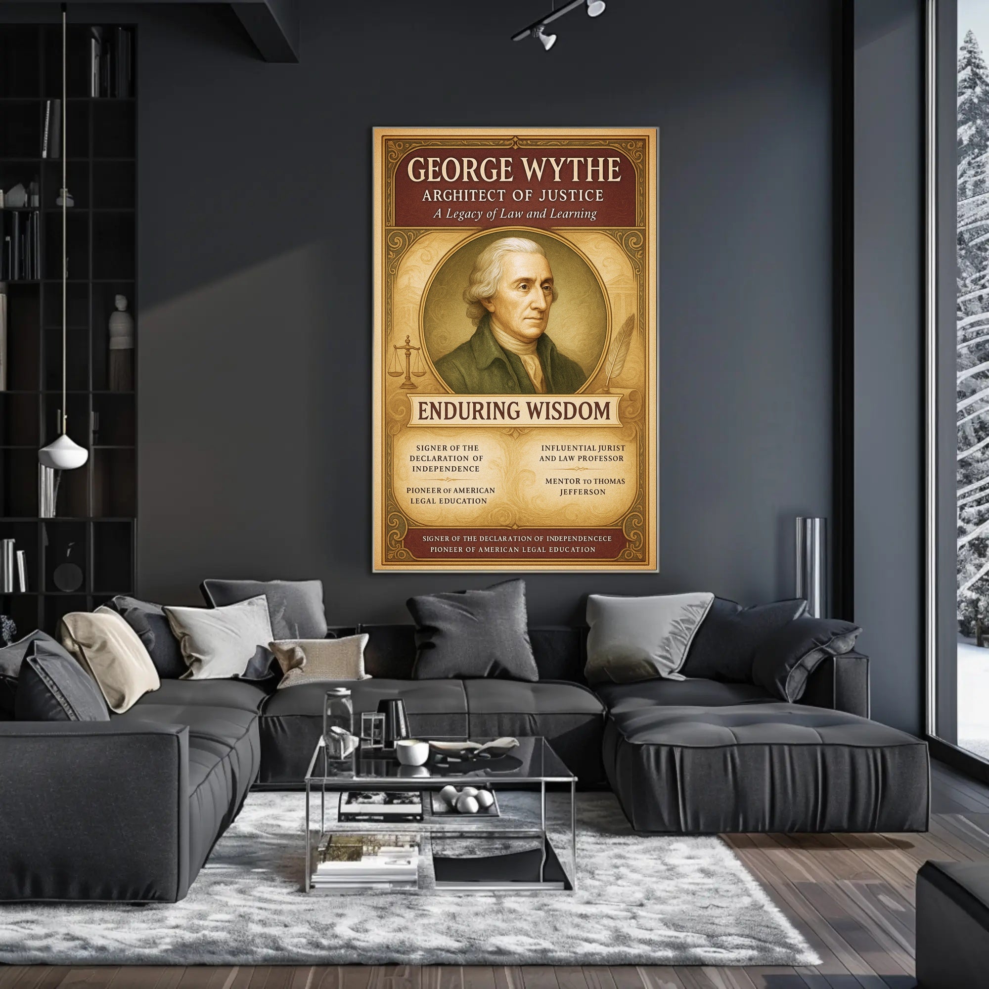 George Wythe Architect of Justice Poster PosterGoat