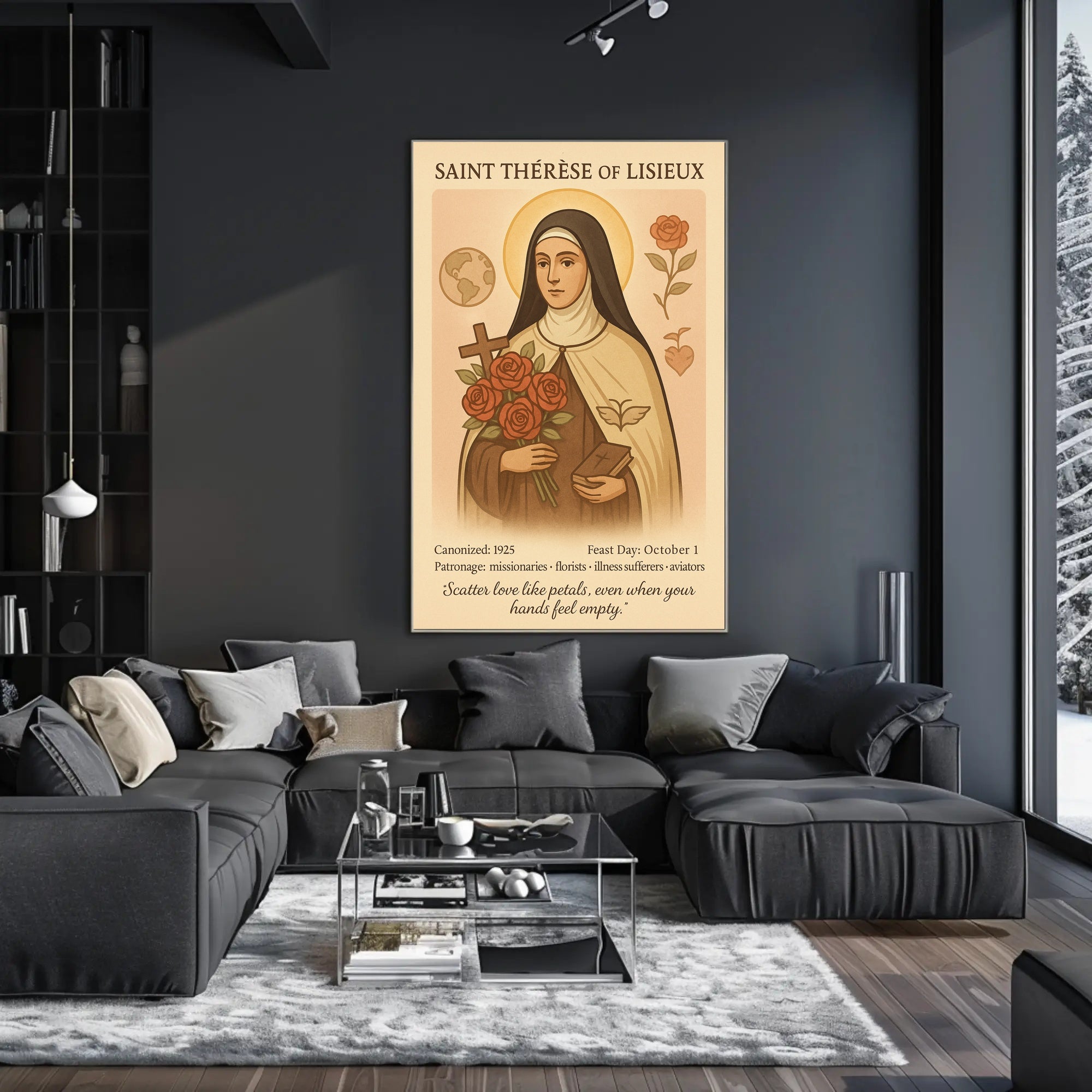 Saint Thérèse of Lisieux Devotional Cultural Heritage Poster