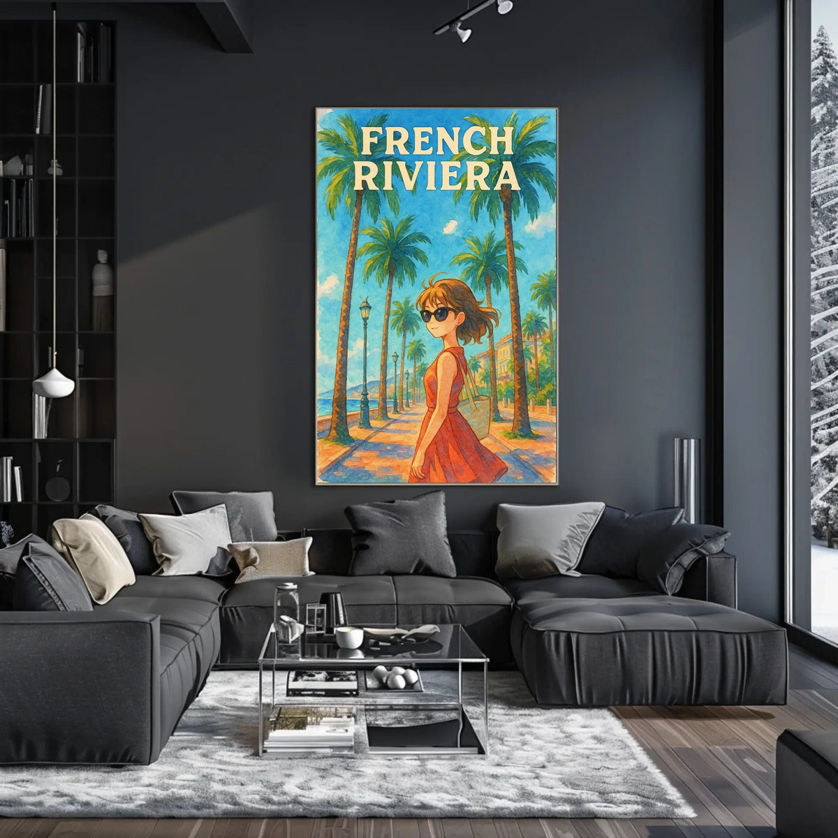 French Riviera Adventure Poster