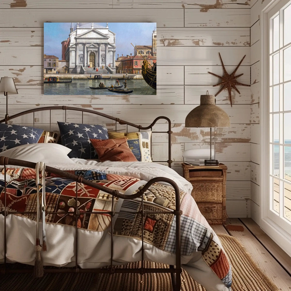 Venetian Canal Scene Cultural or Heritage Poster