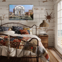 Venetian Canal Scene Cultural or Heritage Poster