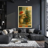 Christmas Mouse Decorating Poster