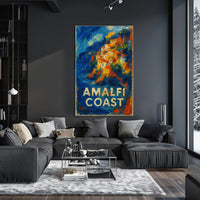 Amalfi Coast Poster Wall Art Coastal Decor 18x24 Scenic