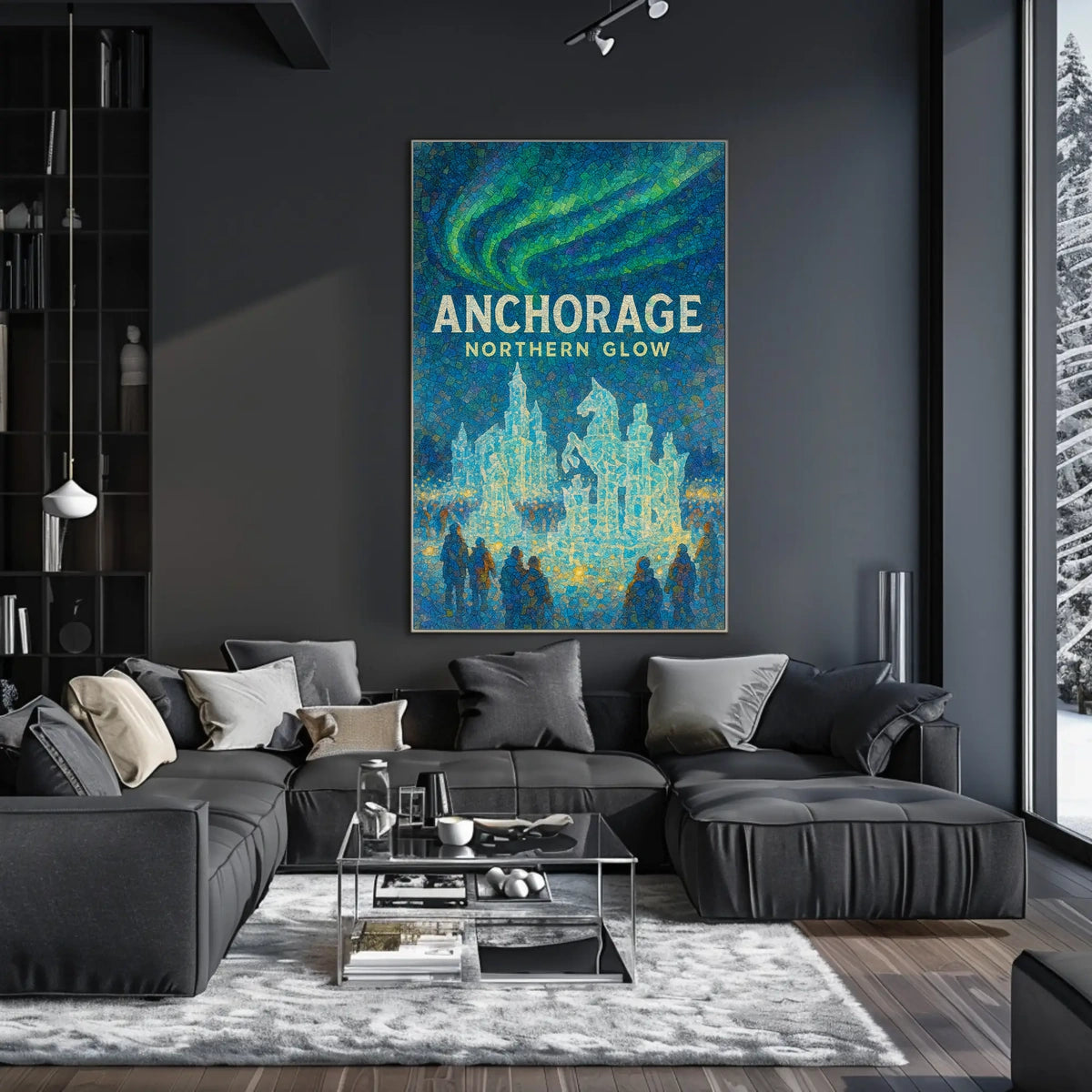 Anchorage Northern Glow Poster