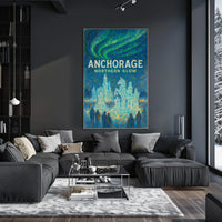 Anchorage Northern Glow Poster