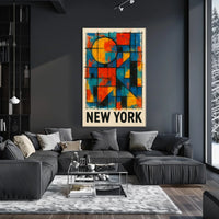 New York Abstract Poster