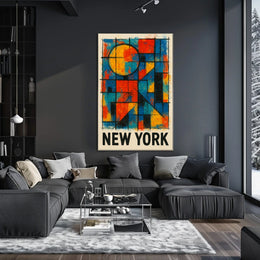 New York Abstract Poster