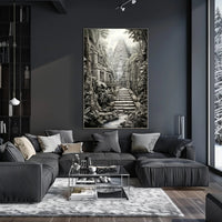 Ancient Jungle Temple Poster