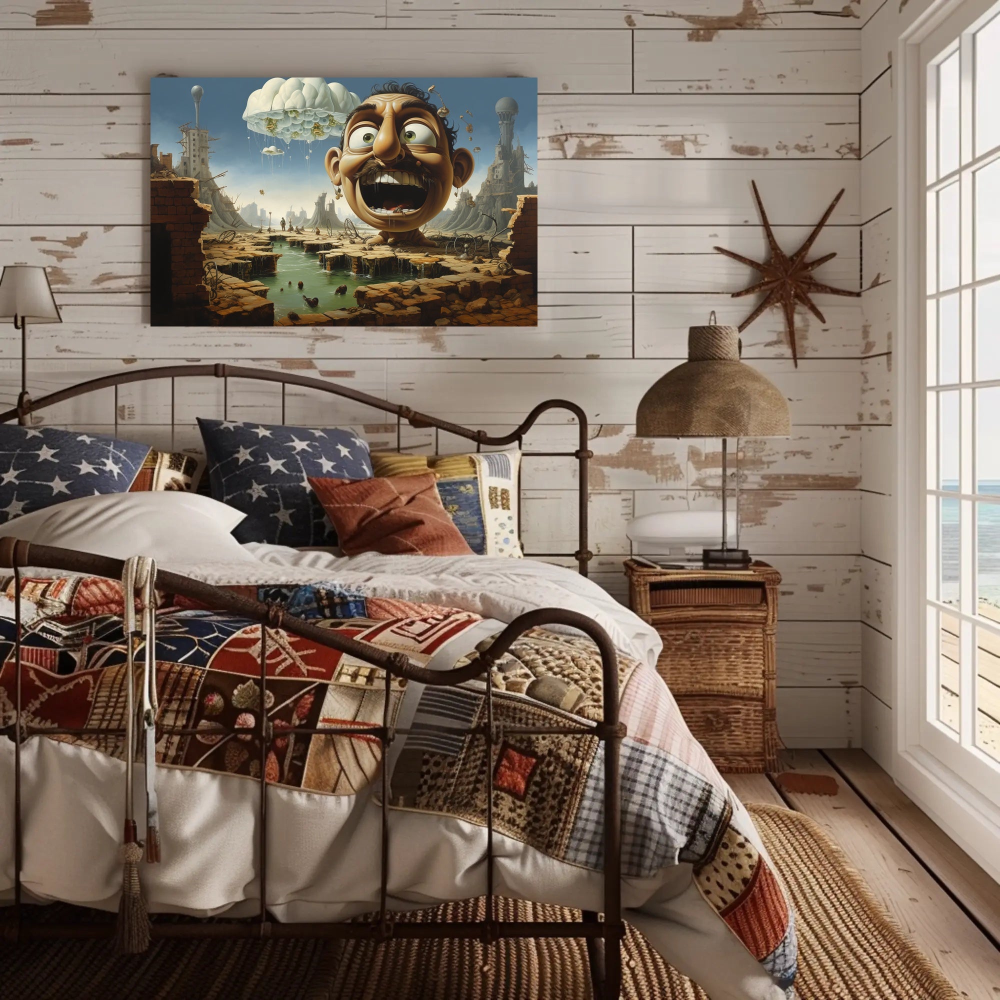 Surreal Whimsical Apocalyptic Scene Abstract or Artistic Poster