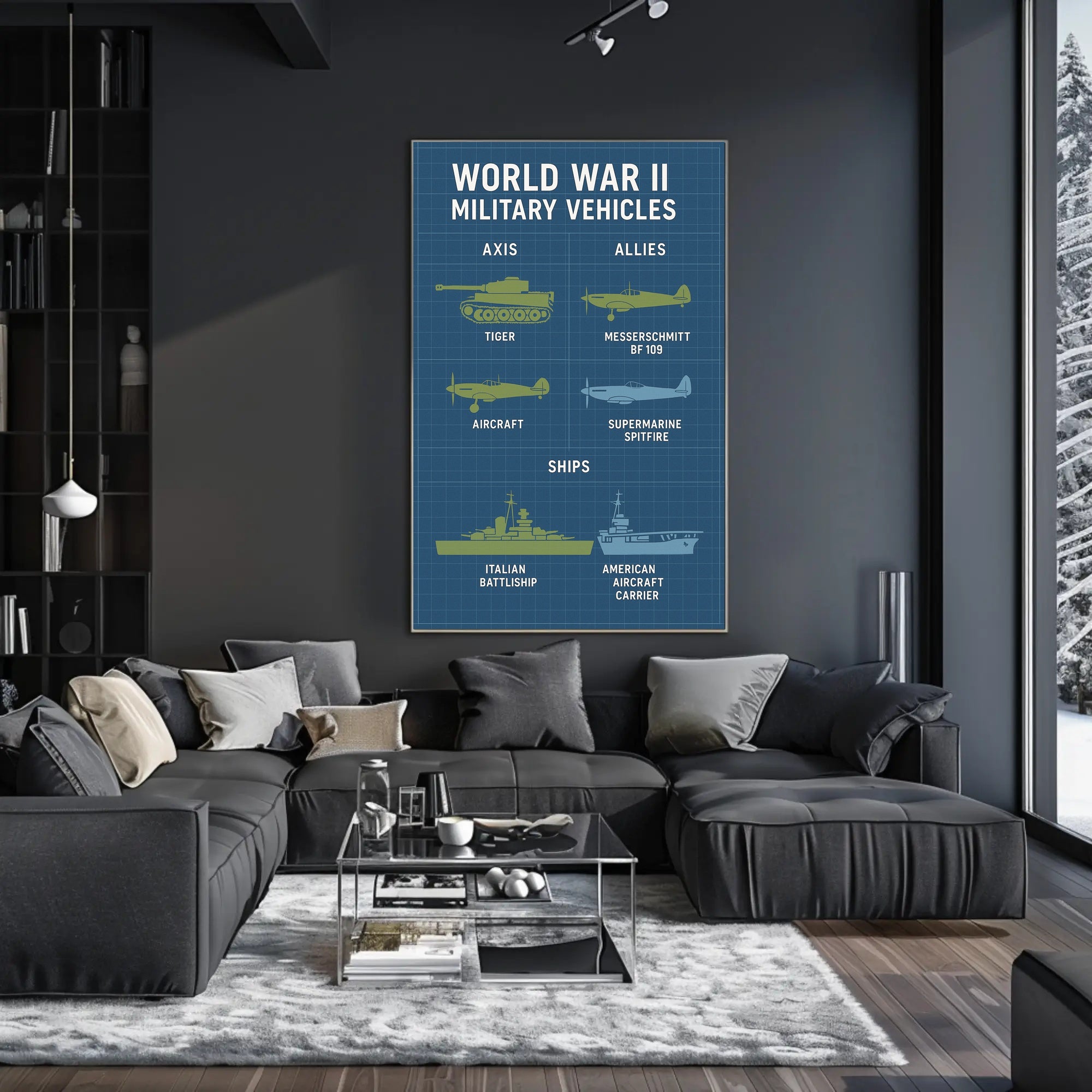 World War II Military Vehicles Poster PosterGoat