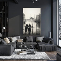 Gondolas On A Venetian Canal Poster