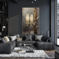 Winter Owls Poster