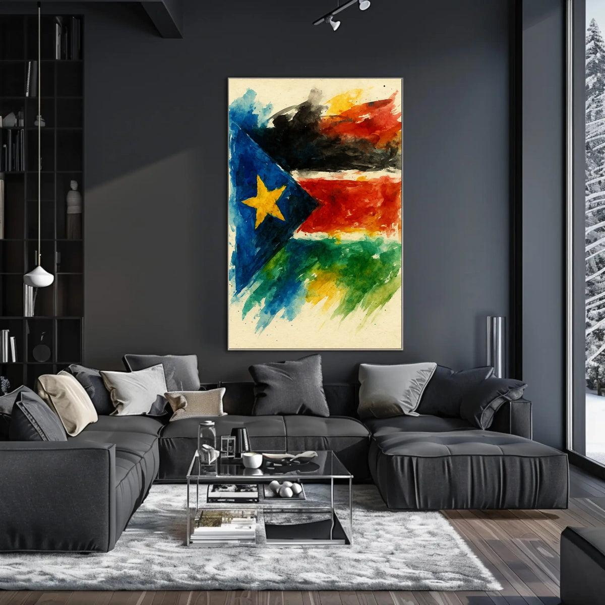 Vibrant Flag Art Poster