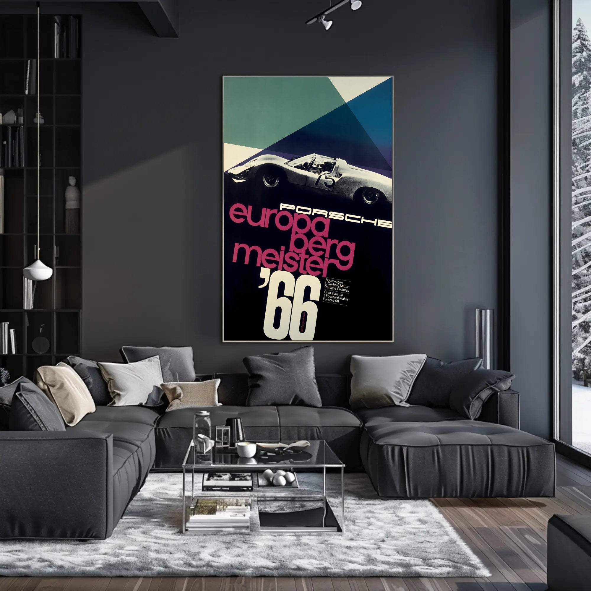 Porsche Europa Bergmeister '66 Poster