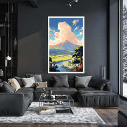 Hawaii Volcanoes National Park Scenic Poster Print
