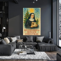Hildegard of Bingen Christmas Art Print Cultural Poster