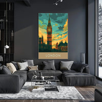 Big Ben London Travel Enthusiast's Classic Spirit Travel Poster