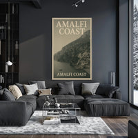 Amalfi Coast Poster Wall Art for Coastal Decor Lovers