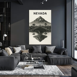 Nevada Landscape Reflection Poster