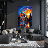 Hagia Sophia Artistic Illustration: Cultural or Heritage Poster
