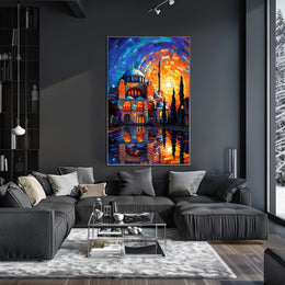 Hagia Sophia Artistic Illustration: Cultural or Heritage Poster