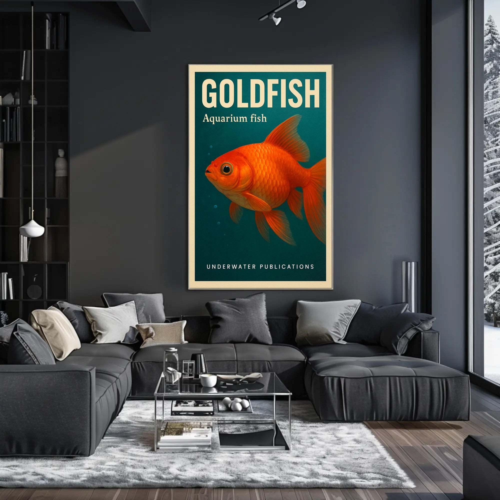 Goldfish Aquarium Delight Poster