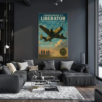 Consolidated F-7 Liberator Vintage Aviation Poster