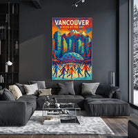 Vancouver Winter By The Bay Poster