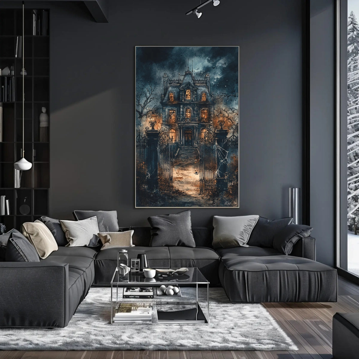 Gothic Victorian Estate Artwork - Abstract, Artistic, or Pop Culture Poster