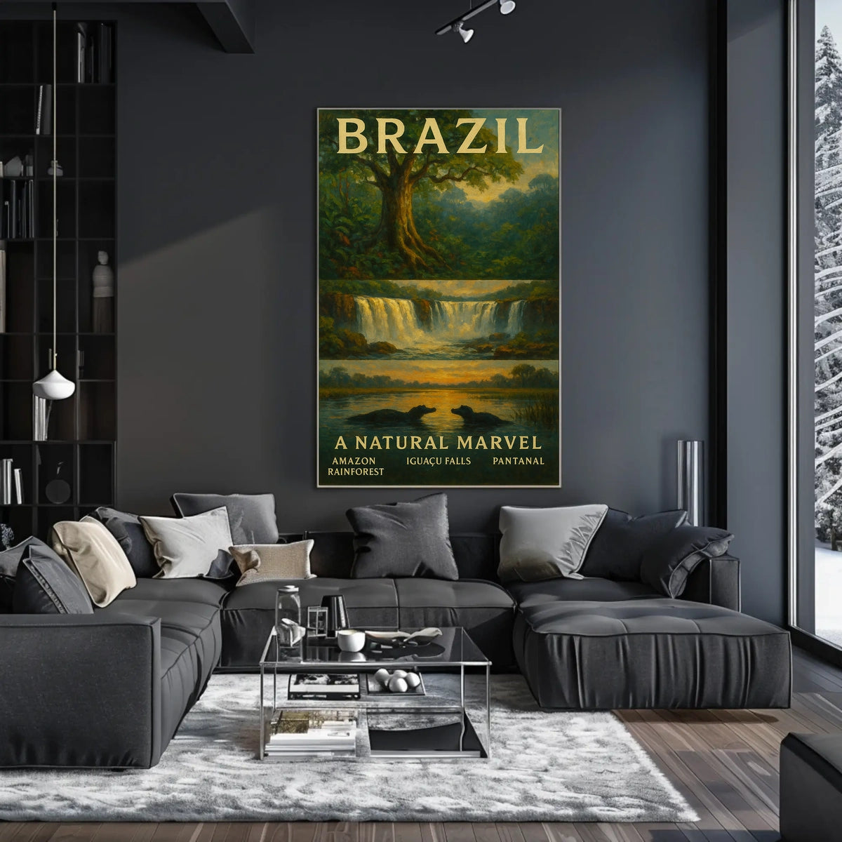 Brazil A Natural Marvel Poster Wall Art Landscape Print